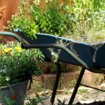 upcycled wheelbarrow