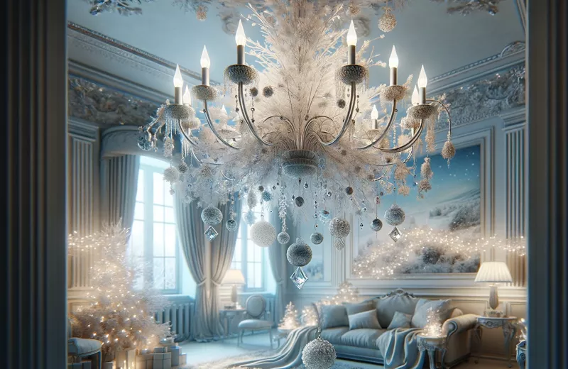 Creating a Frosty Chandelier Display